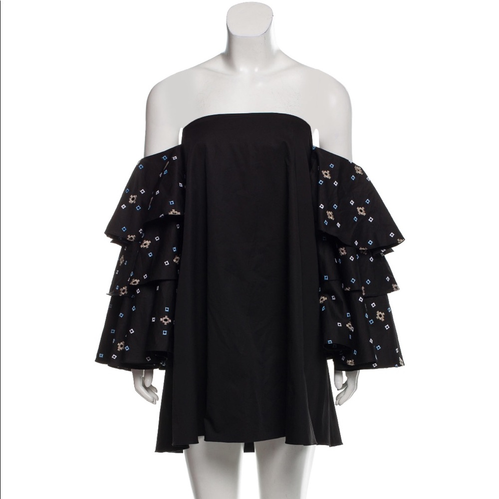 Caroline Constas Ruffle Mini Dress